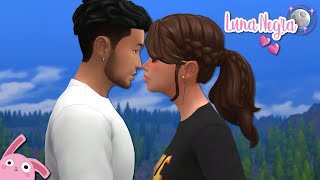 PRIMER BESO 💕 LUNA NEGRA 🌚 LOS SIMS 4 INTERIORISMO  EP 6 [upl. by Birdt]