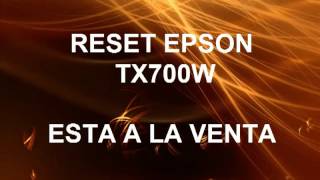 reset epson tx700w [upl. by Akimaj740]