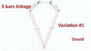 Quadruped robot  5 bars linkage 1 [upl. by Allsun]