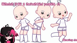 Free GL2 Animated Poses ☆ Part 1 • Bowing down  gachalife2 animation poses [upl. by Mary]