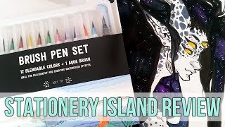 Stationery Island Brush Pen Review  Giveaway CLOSED [upl. by Hniv]