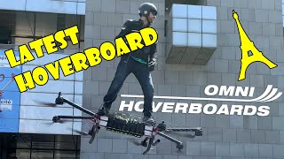 Flying our latest hoverboard prototype in Paris [upl. by Laamaj]