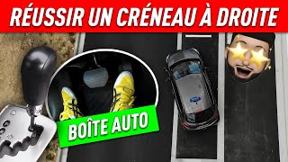 RÉUSSIR UN CRÉNEAU À DROITE  BOÎTE AUTOMATIQUE  PERMIS 2021 🚗💨 [upl. by Bealle]