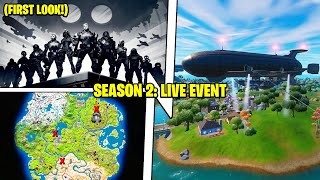 Blimps CRASH INTO MAP Live Event Tfue No Building Fortnite Chapter 3 [upl. by Adnauqal148]