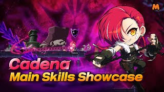 Cadena Main Skills ShowcaseㅣMapleStory M [upl. by Niras]