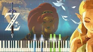 The Legend of Zelda Breath of the Wild  Urbosas Theme  Piano Synthesia [upl. by Warfold]