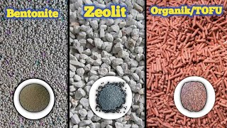 Perbedaan dan Manfaat Pasir Bentonite Zeolit dan Organik Tofu Untuk PUP Kucing [upl. by Glarum]