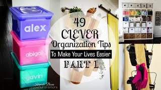 49 Clever Organizing Tips Part 1 [upl. by Thorma]