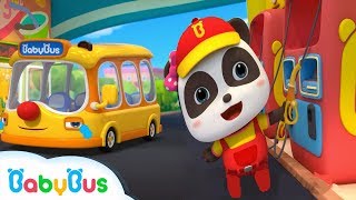 Little Bus Ran out of Petrol  Super Panda  Nursery Rhymes  Baby Songs  Kids Safety Tips BabyBus [upl. by Nate471]