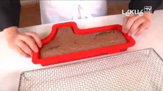 Lékué TV  Number 1 Cake Mould  Recipe Chocolate Génoise Cake [upl. by Garwood847]