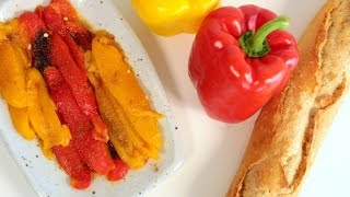 Moroccan Roasted Pepper Salad  سلطة الفلفل  CookingWithAlia  Episode 396 [upl. by Annaiek]