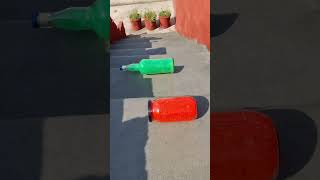 Red Vs Green Breaking glass bottles Crushing Crunchy amp Soft things shorts asmrsounds satisfying [upl. by Inaluahek]