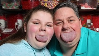 Guinness World Record Father and Daughter Have Worlds Widest Tongues [upl. by Semmes]