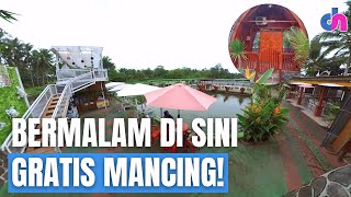 Menginap di Villa Pemancingan Raja Gratis 3 Jam Mancing Ikan  Diskursus Network [upl. by Londoner]