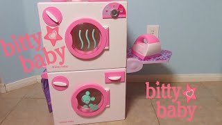 VIDEO FROM BITTY BABY CHANNEL AMERICAN GIRL BITTY BABY Washing Machine and Dryer Unboxing [upl. by Bouchier]