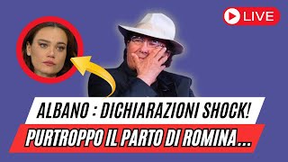 ALBANO CARRISI rivelazioni shock purtroppo il parto di Romina Carrisi ha lasciato conseguenze [upl. by Nocam600]