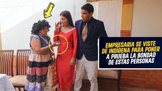 Jefe se disfraza de vagabundo y pone a prueba la bondad de esta mesera  Empresaria se disfraza [upl. by Anirba]