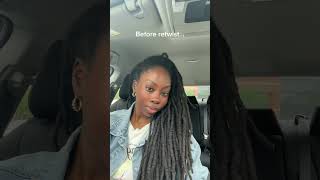 Loc retwist  2 Strand Twist naturalhair womenwithlocs locstyles [upl. by Adorl]