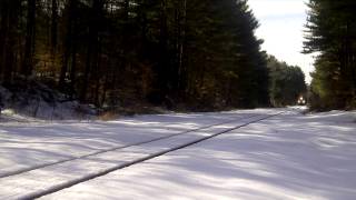 Excited Train Guy finds the Snow Train in Kings NY [upl. by Jean]