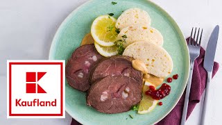 Svíèková  Tschechischer Rinderbraten mit Knödeln  Kaufland [upl. by Nevear513]