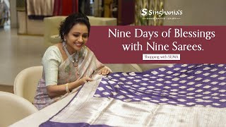 Celebrate This Dussehra with Suma Kanakala and Banarasi Sarees Collection  SINGHANIAS [upl. by Akcebar763]