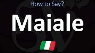 How to Say PORK in Italian  How to Pronounce Maiale Also PIG [upl. by Noremak]