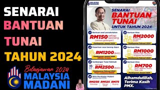 Bantuan Tunai 2024  Senarai penerima dan Tarikh Bayaran [upl. by Ev]