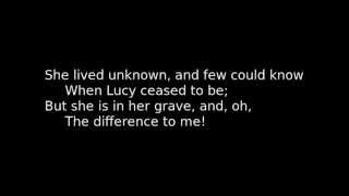 quotShe Dwelt Among the Untrodden Waysquot by William Wordsworth [upl. by January363]