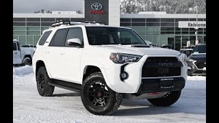 White 2020 Toyota 4 Runner TRD PRO Walkaround  Kelowna Toyota [upl. by Lower]