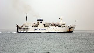 NAVISIREMAR Antonella da Messina in uscita dal porto di Palermo [upl. by Enyal299]