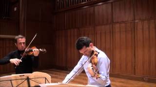 YSAYE  2 violins sonata part 1 Tedi Papavrami Svetlin Roussev [upl. by Aleciram]