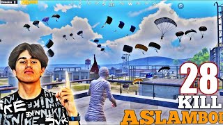 ASLAMBOI DAXSHATLI OYIN 28 KILL  PUBG MOBILE Koring va mazza qiling Aslamboi pubgm [upl. by Cindy]