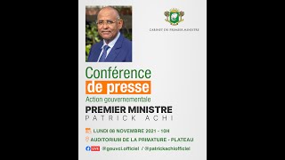 Conférence de presse du Premier Ministre Patrick Achi [upl. by Trela]