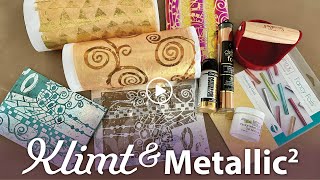 Gustav Klimt Inspired Patterns and Metallics–Tutorial Tidbits [upl. by Jew949]