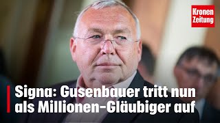 SignaPleite Gusenbauer tritt nun als MillionenGläubiger auf  kronetv NEWS [upl. by Ewan]