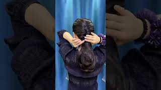 Simple and Easy Hairstyle for Lady 2024 howto hair ytshort short trending [upl. by Nayek]