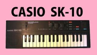 TOY 6 CASIO SK10 Sampling Keyboard 1987  DEMO [upl. by Ema]