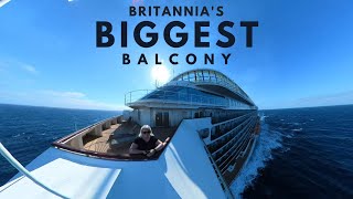 PampO BRITANNIAs BIGGEST BALCONY Superior Deluxe Cabin A108 [upl. by Averat565]