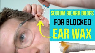 Doctor explains how to use Medi Grade Sodium Bicarbonate drops to remove blocked EAR WAX [upl. by Tica]