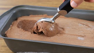 Homemade Chocolate Ice Cream Recipe Only 3ingredients [upl. by Sou]