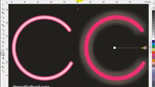 Como Hacer Efecto Neon en Corel Drawflv [upl. by Dleifrag]