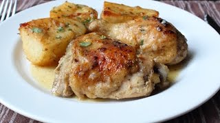 Greek Lemon Chicken amp Potatoes Recipe  How to Make Greek Lemon Garlic amp Herb Chicken and Potatoes [upl. by Sucramd]