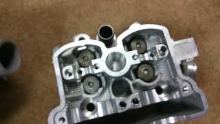 New Cylinder Works aftermarket head vs stock review with valve vacuum test kx250f rmz250 crf250 [upl. by Ahsiri]