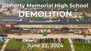 Doherty Memorial High School Demolition in Worcester MA [upl. by Haleehs457]