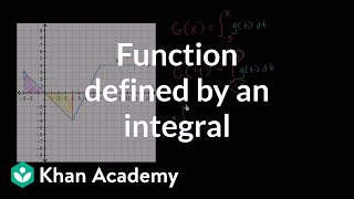 Functions defined by integrals  Accumulation and Riemann sums  AP Calculus AB  Khan Academy [upl. by Piefer]