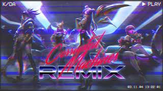 KDA  POPSTARS Corrupted Machines Remix  League of Legends  Synthwave 80s [upl. by Fotzsyzrk]