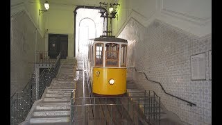 Portugal Lisbon Ascensor da Bica funicular ride from Rua de São Paulo to Calçada do Combro [upl. by Neelyak]