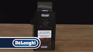 DeLonghi How To Grind Espresso Coffee KG79 Burr Grinder [upl. by Linskey]