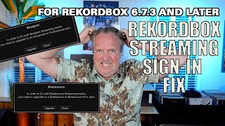 Fix for Rekordbox 673 unable to sign into Beatport streaming and Beatsource [upl. by Parhe]