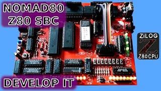 NOMAD80 Z80 ROM less Computer Programed Like The Altair 8800 [upl. by Anairt]